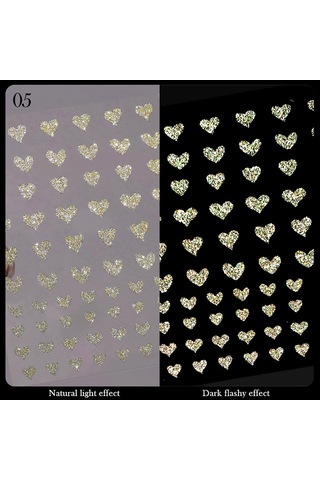 3d Reflektif Efekt Nail Art Sticker Model - 5 55881-5