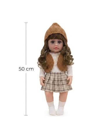 Emzikli Sevimli %100 Et Bebek - 50 Cm Konuşan Gerçekçi Oyun Arkadaşı İnteraktif Eğitici Oyuncak 46984536