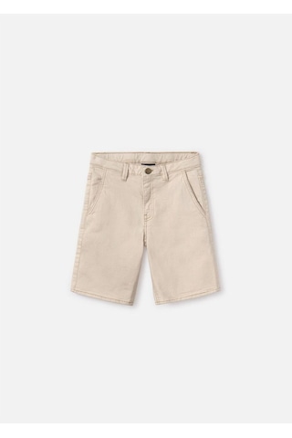 Erkek Çocuk Twill Şort Krem 6206 Krem