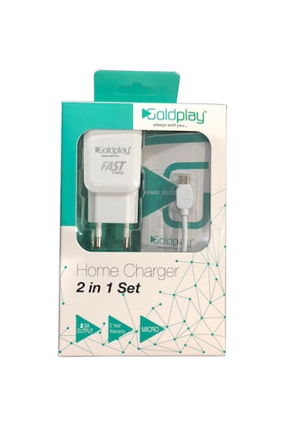 Goldplay 5 Volt 3.0 Amper Hızlı Micro Usb Ev Şarj ve Data K