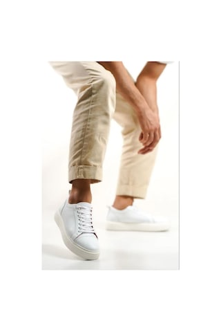 Mubiano Hakiki Deri M3-b Beyaz Erkek Spor Ayakkabı & Sneaker Beyaz