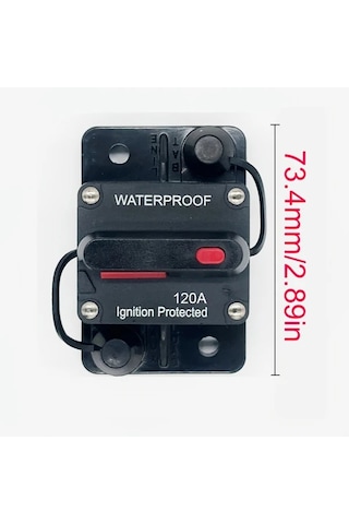 Motion003 3 Adet 300a Otomotiv Filtre Tutucu 20a-300a Amp Su Gecirmez Otomatik Devre Kesici Anahtar Koruma Reset Pil Olmadan