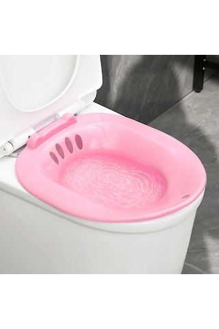 Pazly Suntek Klozet Lavabo Kadın Oturur Banyo Derin Kase Bide Pembe Renk Pembe