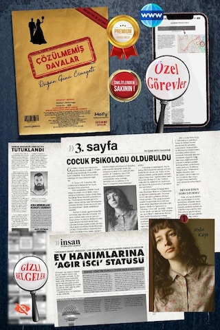 Çözülmemiş Davalar Düğün Günü Cinayeti Dedektif Oyunu Suçluyu Bulma Dedektiflik Oyunu, Cinayet Çözme Katili Bulma Oyunu
