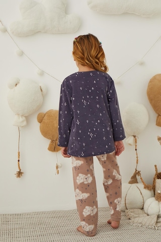 Kız Çocuk Welsoft Polar Pijama Takımı 42006 Lacıvert