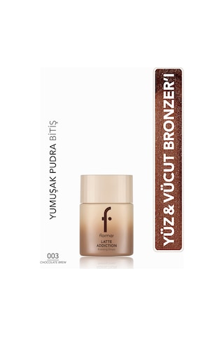 Flormar Latte Nemlendirici Etkili & Doğal Işıltılı Yüz Ve Vücut Bronzer'ı 003choclatebrew