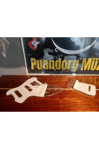Elektro Gitar Pickguard Şeffaf 12 Delik H/s/s Özel Tasarım Şeffaf Strat Ön/arka