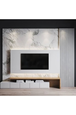 Özbir Mobilya Özbir Mobilya Beyaz Akustik Duvar Paneli 100x240 Ah