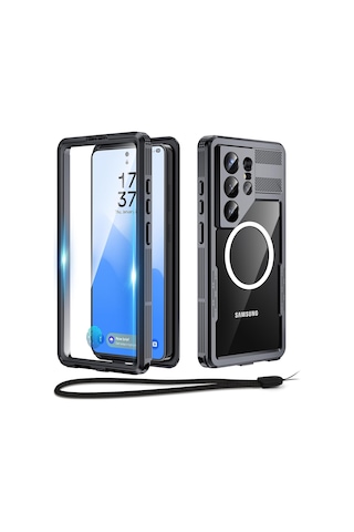 Samsung Galaxy S26 Ultra İle Uyumlu Kılıf Su Geçirmez 360 Derece Koruma Waterproof Telefon Kılıfı Siyah Samsung Galaxy S26 Ultra İle Uyumlu Kılıf Su Geçirmez 360 Derece Koruma Waterproof Telefon Kılıfı Siyah