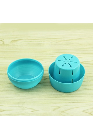 Renkli Mini Yuvarlak Plastik Bitki Saksı Bahçe Ev Ofis Dekorasyonu Kreş Saksıları Su Deposu İle Etli Bitki Saksı, Rastgele Renk Teslimatı