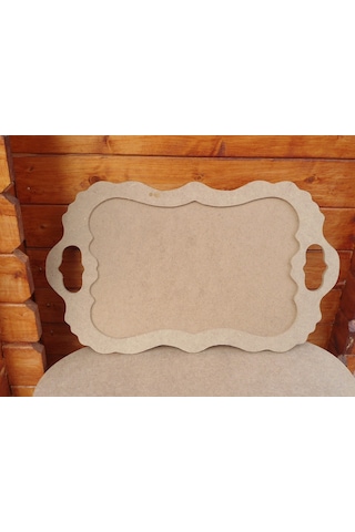 Ham Ahşap Oymalı Tepsi
