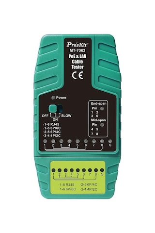 Proskit Mt-7063 Poe Ve Lan Kablo Test Cihazı