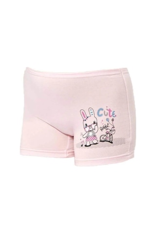 Kota 3409 Kız Çocuk Çok Renkli Baskılı Boxer 12 Adet 001