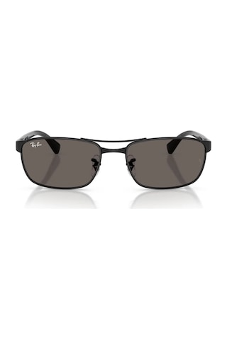 Ray-ban Rb 3778 002b1 60 Unisex Geometrik Siyah Metal Güneş Gözlüğü Siyah