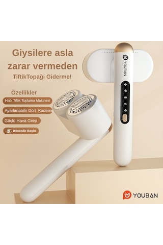 Jet Multi Şarjlı Tüy Ve Tiftik Toplama Temizleme Makinesi Beyaz
