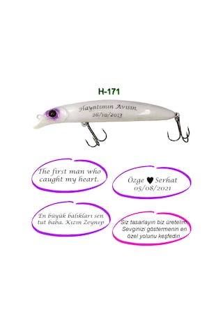 Hergele Super Spin Kişiye Özel Maket Sahte Balık Rapala Yem