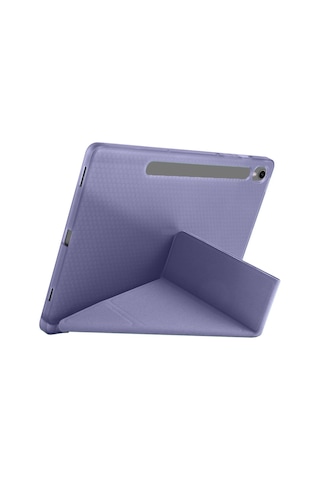 Samsung Galaxy Uyumlu Tab S10 Fe 11 Inc Sm-x520 Üçgen Katlanabilir Kalemlikli Yatay Dikey Standlı Kılıf Kapaklı Kılıf