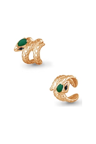 Aquamarıne Gaga Olmayan 925 Ayar Gümüşten Yılan Bileklik Doğal Akikli 276663967 Altın