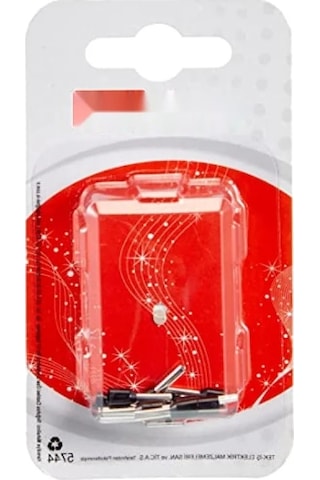 İzoleli Kablo Ucu - 10 Adet, Gümüş/siyah 0,25 mm² / 0.34 mm²