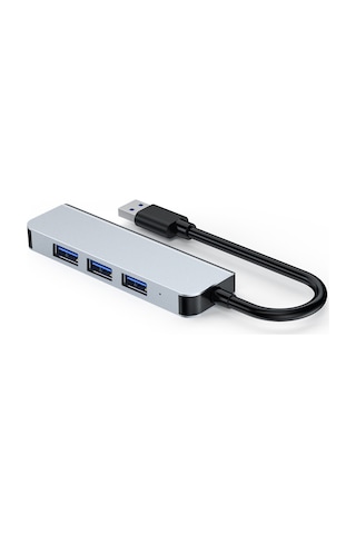 Samdoo 4'lü Usb Hub: 1 Adet Usb 3.0 5gbps + 3 Adet Usb 2.0 480mbps , Alüminyum Gövde, Hızlı Veri Transferi
