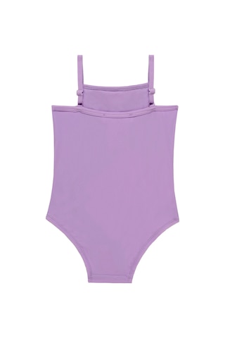 Uv Korumalı Askılı Mayo Kız Bebek Yüzücü Mayo 5108 Lila Lila