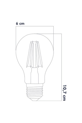 Led Ampul 6w 6500k E27 Beyaz A60 3'lü Erd-96