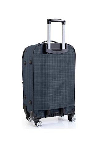 Gedox Orta Boy 4 Teker Kumaş Valiz Lacivert 1081 Lacivert