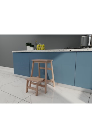 Ahşap Katlanabilir Basamaklı Tabure