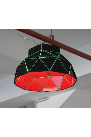 50cm Volkan Pleksili Lamba Bordo
