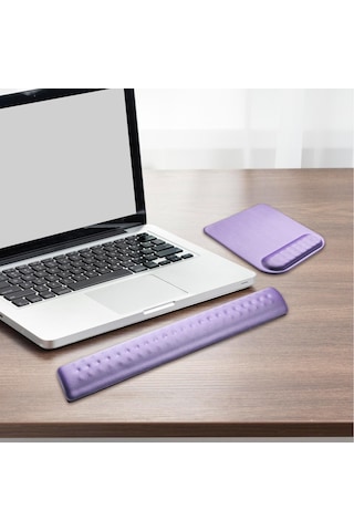 Suntek Klavye Mouse Pad Bilek Desteği Fareler Masaüstü Mor