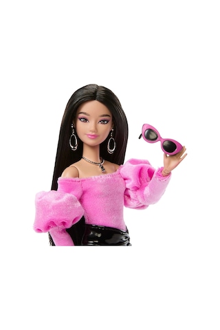 Jjn76 Barbie Deluxe Style - Siyah Metalik Elbise
