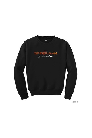 Spiderman Far From Home2 Siyah Sweatshirt