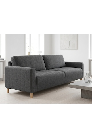 Bohem Likralı Koltuk Örtüsü Takımı 3+3 Yumuşak Dokulu Esnek Kumaş Modern Desenli Koltuk Kılıfı
