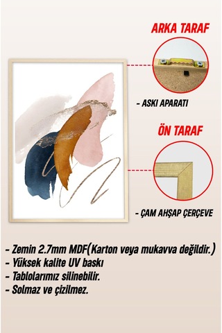 Ahşap Çerçeveli Mdf Tek Tablo İslami 3 Serisi Kendi Tablo Setinizi Oluşturacağınız Liste 32 X 42 Çerçeveli 1151