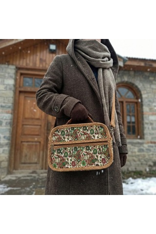 Morgen Craft Ager Anadolu Çanta - El Yapımı - Kalıp - 26x18x7,5 Cm Kahverengi