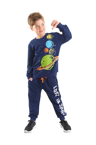 Denokids Mshb&g Gezegenler Erkek Çocuk Eşofman Takımı - Çok Renkli