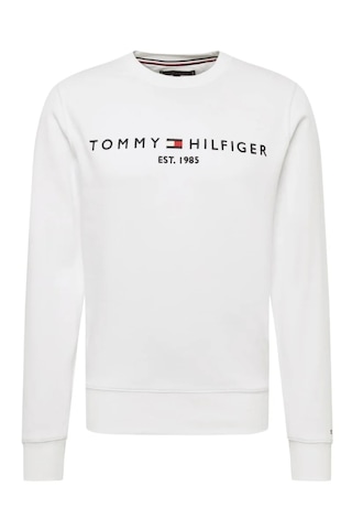 Tommy Hilfiger Sıfır Yaka Sweatshirt Beyaz