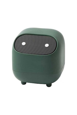 Fastbuy Xj-cute Mini Masaüstü Çöp Kovası Kapaklı Çift Taraflı Çöp Kovası Çoklu Senaryolara Uygun Çöp Kovası