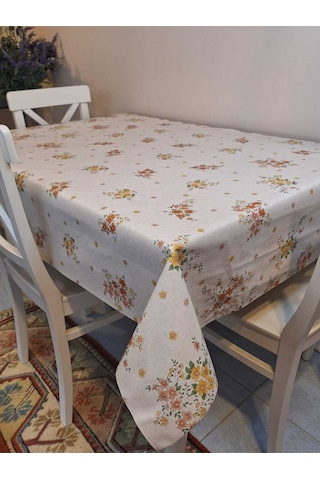 Elyaflı Pvc Masa Örtüsü Modern, Dayanıklı, Silinebilir Ve Şık Görünüm 01fnt1287 Kahverengi