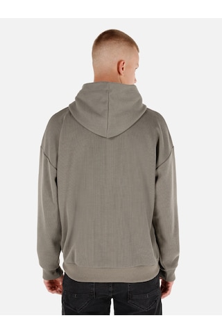 Colin's Colins Normal Kesim Kapüşonlu Cepli Yeşil Erkek Sweatshirt Cl1070051 Haki