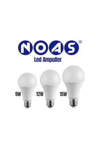 Noas 15 Watt E27 Duy Beyaz Led Ampul 2 Adet