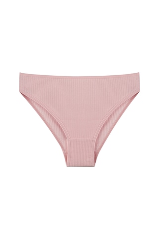 Nicoletta Kadın Külot 7 Li Paket Likralı Pamuklu Fitilli Kaşkorse Pembe 713156 R16 Pembe