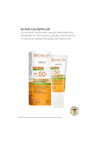 Bioxcin Sun Care Akneye Eğilimli Ciltler Için Güneş Kremi 50 Spf 50 Ml - Akne, Dry Touch, Mat