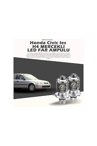 Honda Civic İes Mercek Led Xenon Uzun - Kısa Çift Renk