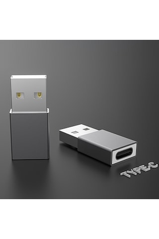 Ally MH-301 Usb To Type-C Dişi Çevirici Dönüştürücü Adaptör-Gri