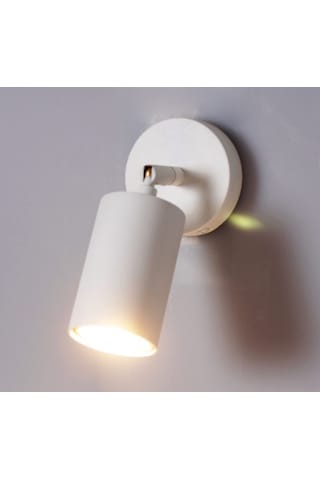 Mylights Mat Beyaz Hareketli Led Aplik Gu10 Led Günışığı Ampul Beyaz