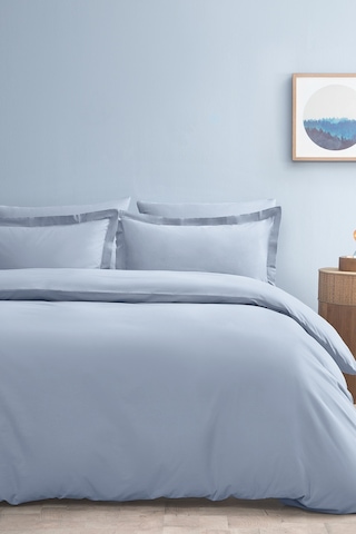 Puffy Naturalis Çift Kişilik Ranforce Yıkamalı Nevresim Takımı - Indigo