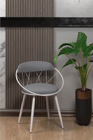 Kagu Mdf Masa Sandalye Beyaz Ms Kaz Siyah