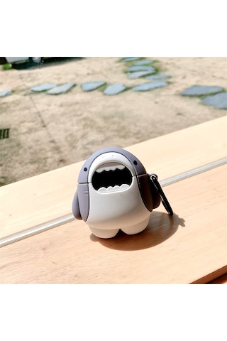 Samsung Galaxy Buds 3 / Galaxy Buds 3 Pro Uyumlu Figürlü Askılı Kılıf Beyaz