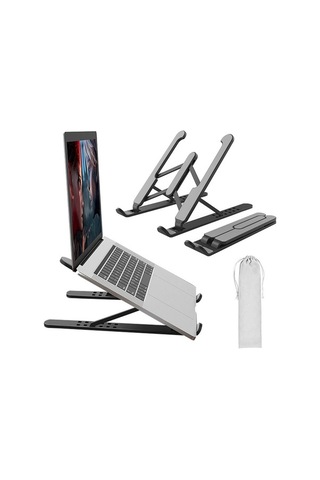 Novahub 6 Kademe Ayarlanabilir Taşınabilir Dizüstü Standı - 11-17 İnç Laptop Ve Tablet İçin Soğutmalı